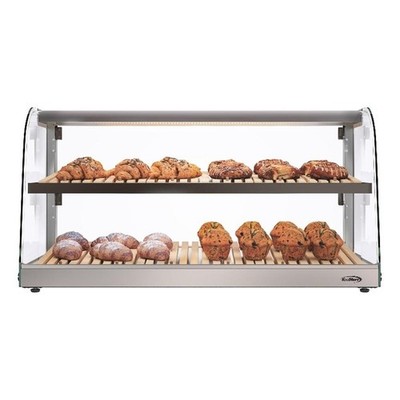 Pemberly Row 40'' Glass Countertop Dry Bakery Display Case 5.3 cu. ft.