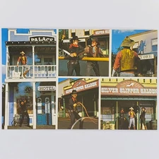 Universal Studios Hollywood 20th Anniversary Postcard Western Stunt Show Saloon