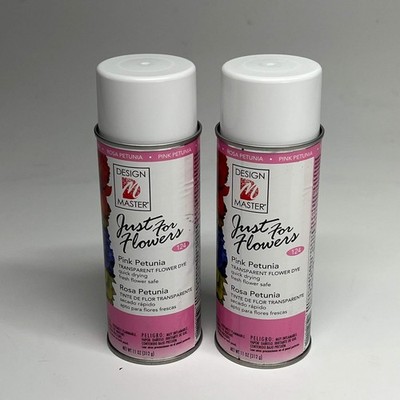 DESIGN MASTER (2 PACK) Just For Flowers Transparent Dye Spray 11oz Pink Petunia