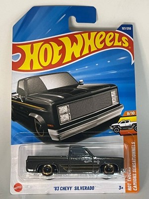Hot Wheels Case A 2026 New '83 Chevy Silverado Black Long Card | eBay