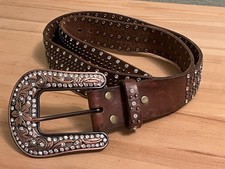 Nocona Belt Company Fancy Western Belt with Blingy Studs Size M