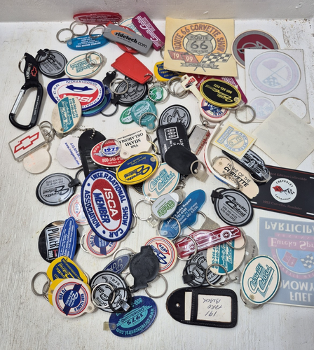 Huge Vintage/Modern Bulk lot Keychains Key Rings Advertising Car Shows ...