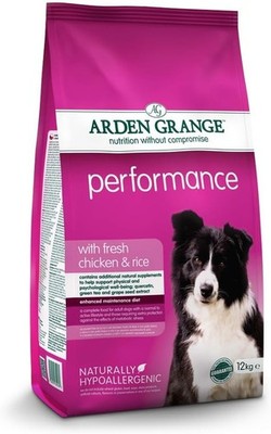 Arden Grange Adult Performance Dry Dog Food Chicken and Rice 12kg Crispy