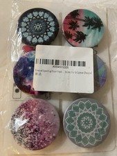 6 Pack Expanding Phone Grip Holder Stand Marble Glitter Universal Grip