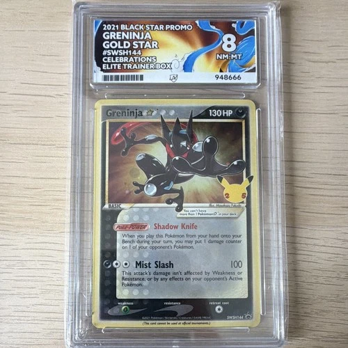 Greninja Gold Star SWSH144 Celebrations Promo Holo English ACE 8 2021.