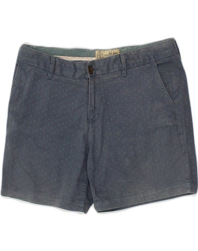 FAT FACE Womens Chino Shorts UK 12 Medium W32 Blue Polka Dot Cotton AE14