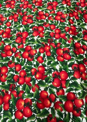 Country Market Tomato Hoffman Int 1  yard 100% Cotton Fabric Free Shipping  SBC5