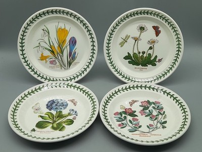 Portmeirion The Botanic Garden 4 Teller 18 cm England Porzellan Kuchenteller