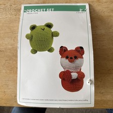 Crochet Set Frog Fox 2 Count Craft Kit Target Brand New