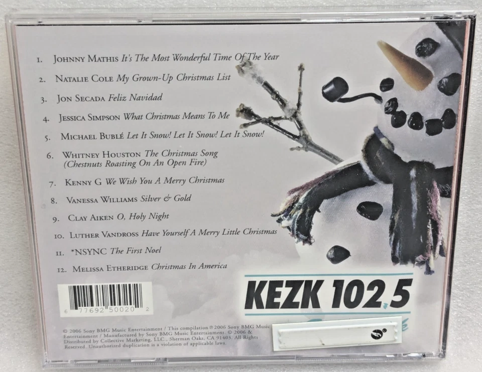 KEZK 102.5 Soft Rock Celebrating The Season (CD, 2006, Sony BMG Music) NEW - Imagem 2 de 4
