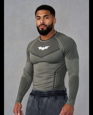 Youngla x Batman Long Sleeve compression dark grey Size L | eBay