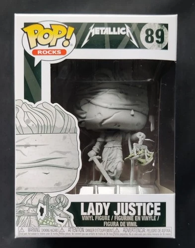 Funko Pop! Rocks Metallica Lady Justice Vinyl Figure #89 W/ Pop Protector