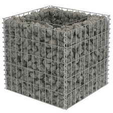 vidaXL Gabion Raised Bed Galvanised Steel Garden Planter Stone Cage XL