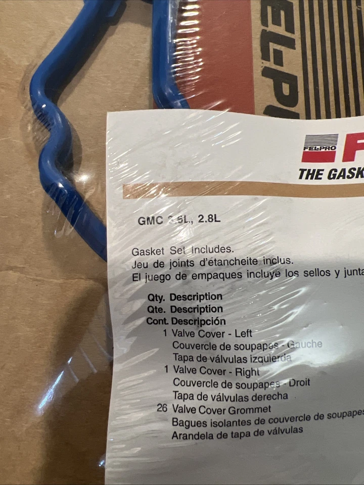 Juego de juntas de cubierta de válvula de motor Fel-Pro VS50726R 05-2007 Cadillac STS GMC 2.8 3.6 Foto 3 de 3