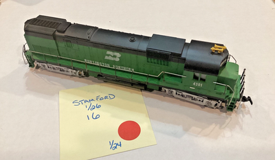 #ad Vintage TYCO Mantua HO #4301 Burlington Northern Alco Century C430 tested runs $59.99