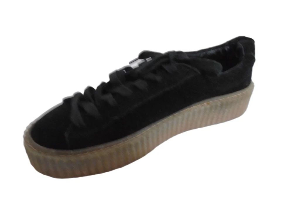 DEEP 7 THICK SOLE BLACK TRAINERS LADIES WOMANS UK 6 - EUR 39 - Image 2 of 4