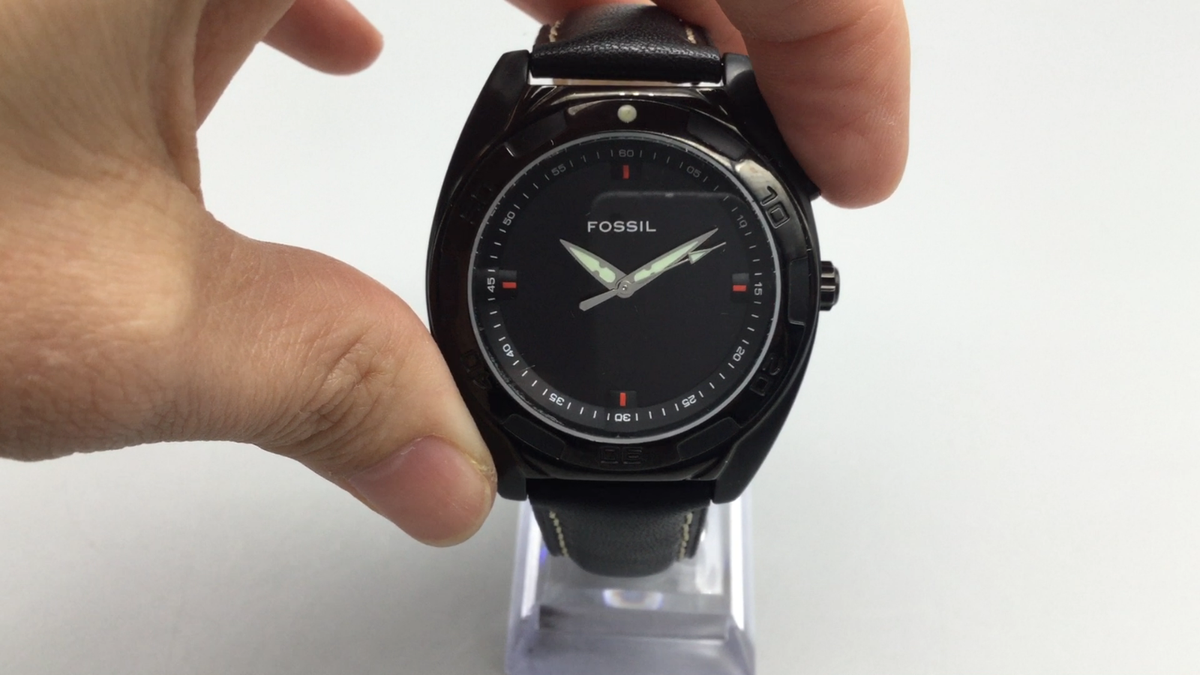 稼働品　電池交換済み　FOSSIL BIG TIC 赤文字盤　BG-2151 稼働品 電池交換済み FOSSIL BIG TIC 赤文字盤 BG-2151 FOSSIL BIG TIC
