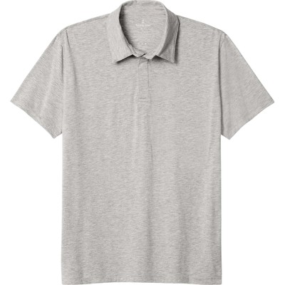 Tommy John Second Skin Comfort Polo 2XL Gray Pima Cotton Modal Stretch