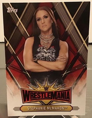 Stephanie McMahon wwe wcw ecw Divas wrestlemania Card   