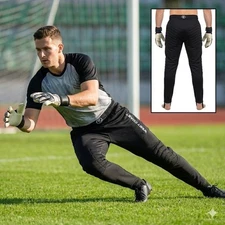 West Coast Goalkeeping Padded Goalie Pants Black Size M Soccer Football