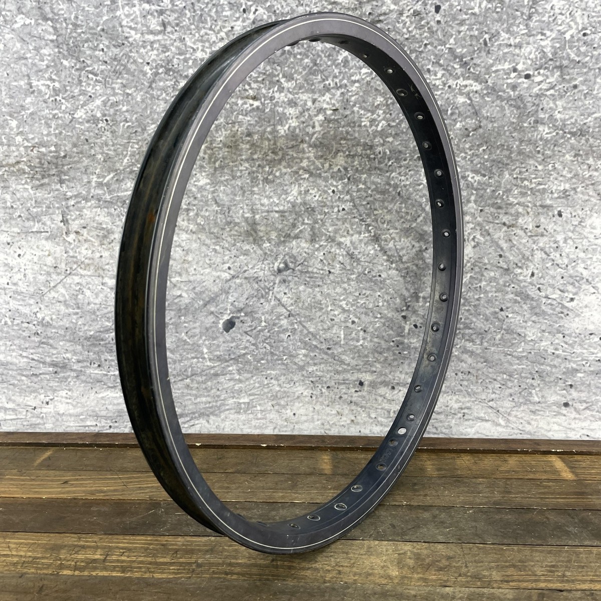 Araya 7x 20x1.75 BMX Bike Rim 20 Inch Black Vintage 80s Hoop Made