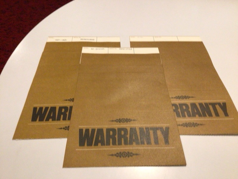 Lot Of 3 Vintage Sansui Warranty Cards Sp-2000 Sp-30 & Sp-20