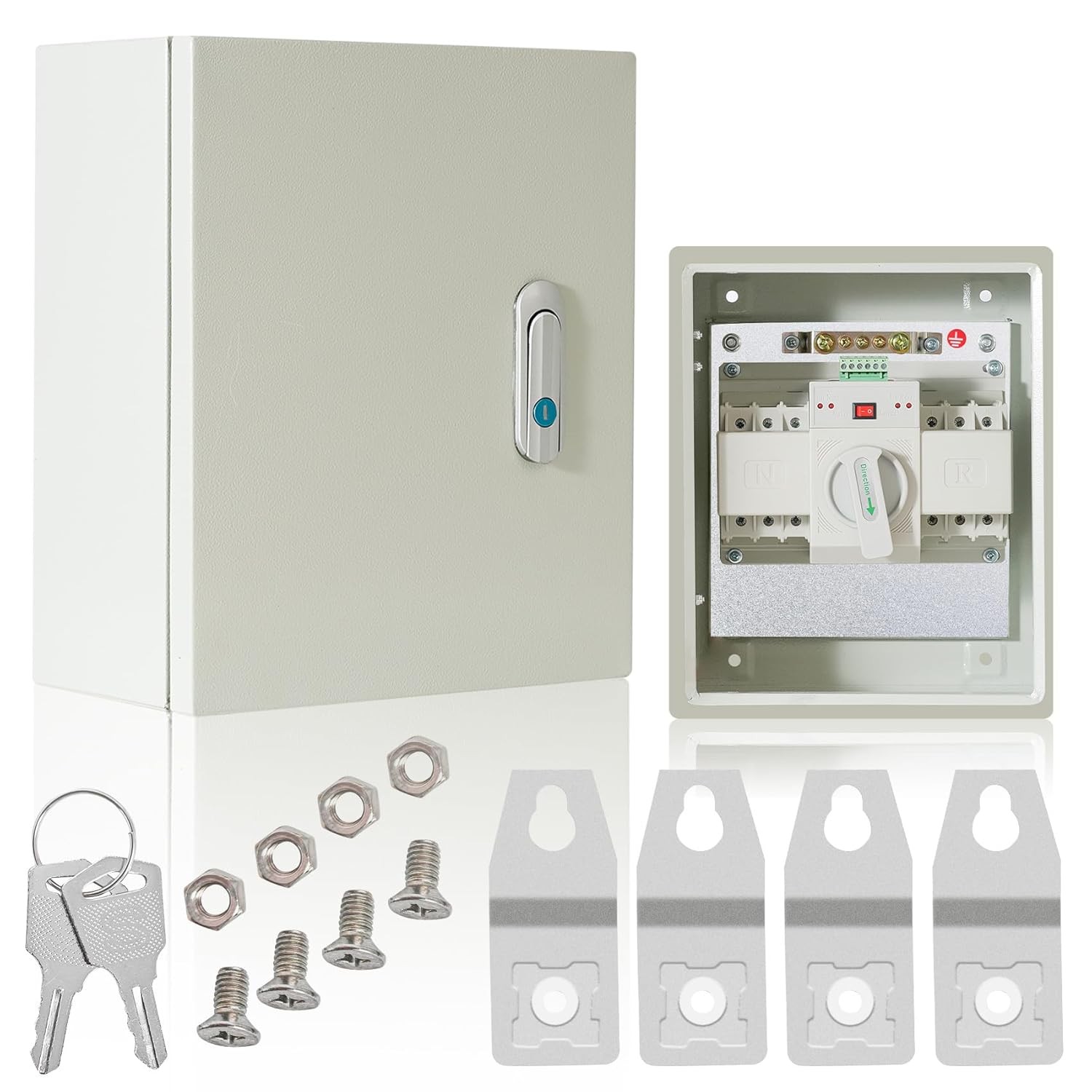 Automatic Transfer Switch for Generator, 125-Amp Dual Power Transfer Panel, 3P 1