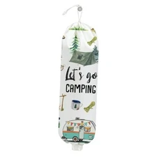 Camping Plastic Bag Holder, Wall Mount Grocery Bag Holder for Go Camping 01