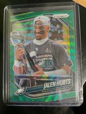 Football Cards Jalen Hurts Panini Prizm 2025 #228 Green Wave