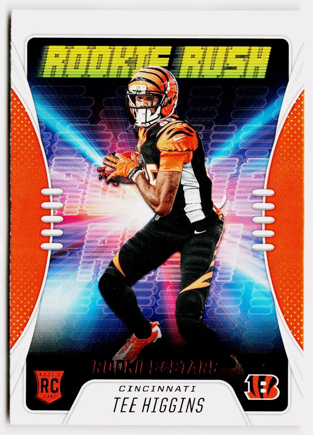 2020 Rookies & Stars Rookie Rush Tee Higgins #RR-13 - Cincinnati Bengals