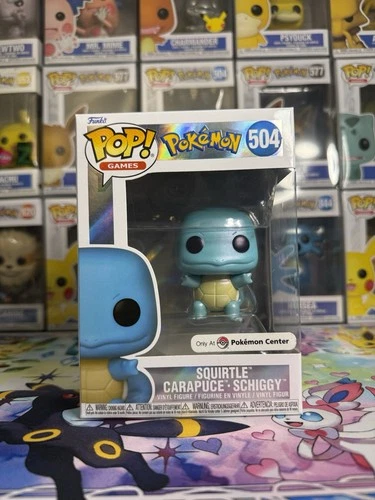 Funko Pop! Pokemon: Squirtle #504 Pokemon Center Exclusive Pearlescent