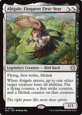 ABIGALE, ELOQUENT FIRST-YEAR x1 mtg NM-M Lorwyn Eclipsed 1 Rare
