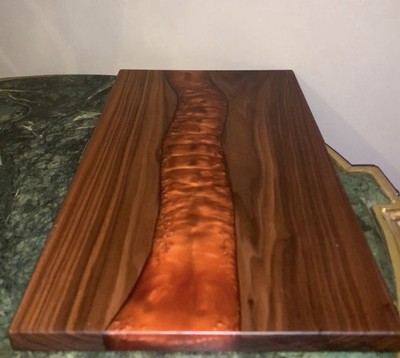 Black Walnut Epoxy River Serving Tray Charcuterie Board Table Centrepiece Art