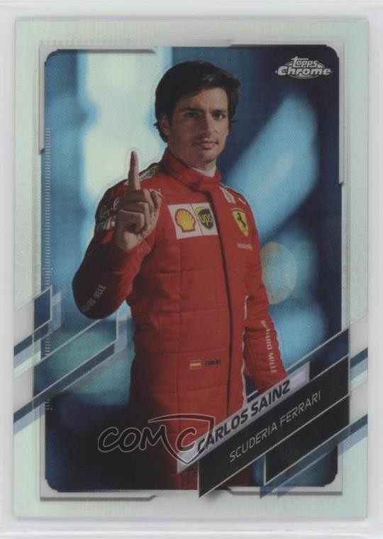 2021 Topps Chrome Formula 1 F1 Racers Refractor Carlos Sainz Jr #12 0n64