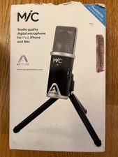 Apogee MiC Studio Quality Digital Microphone Lightning for iPad iPhone Mac Black