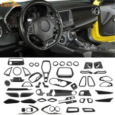 Carbon Fiber Interior Exterior Decor Cover Trim Overlay For Chevrolet Camaro 17