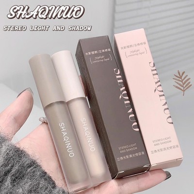 Three-dimensional light shadow highlighter contouring shadow s nose liquid A7B9