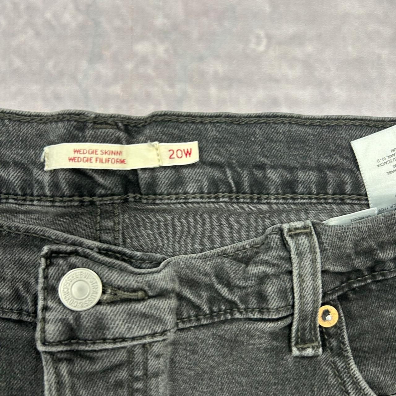 Levi's Shorts Skinny Cut Off Denim Shorts Women's 40 thumbnail 3