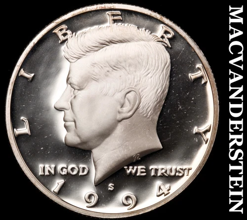 1994-S Silver Kennedy Half Dollar-Choice Gem Proof Lustrous No Reserve #i6693