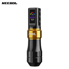 NeebolHero Series Black/Gold Tattoo Pen - 1500mAh Ultra-Portable Rotary Machine