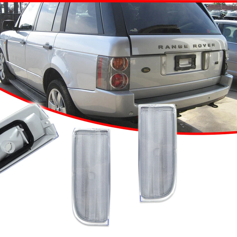 Luces de respaldo inversas de lente transparente para Land Rover Range Rover L322 Foto 2 de 4