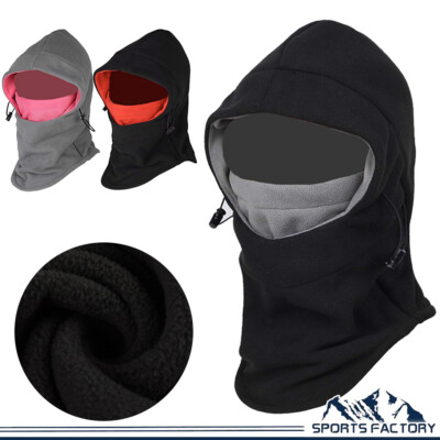 Men Women Kid Fleece Balaclava Hat Face Mask Neck Warmer Windproof Ski Winter