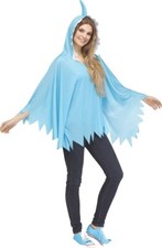 Shark Poncho Adult Costume Fish Sea Animal Halloween