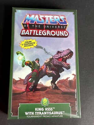 Masters of the Universe Battleground - King Hsss Hiss with Tyrantisaurus Promo