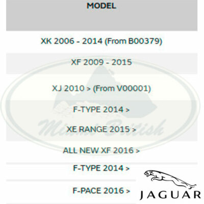 JAGUAR COOLING SYSTEM OUTLET PIPE TUBE KIT XK XF XJ F-TYPE F