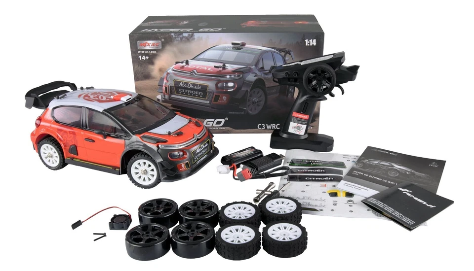 Auto Radiocomandata Hyper Go Citroen C3 WRC Rallye/Drift 4WD 1:14 RTR Brushless - Immagine 2 di 4