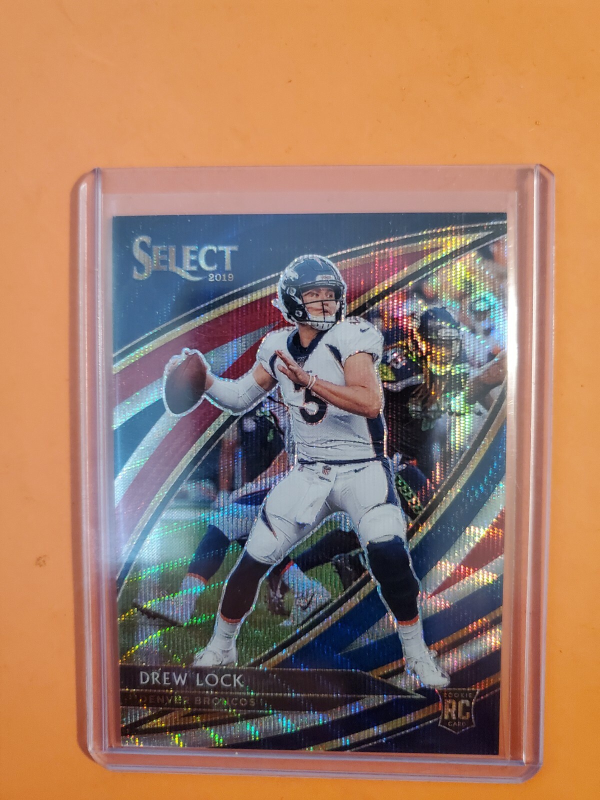 2019 PANINI SELECT DREW LOCK FIELD LEVEL TRI-COLOR PRIZM #244 /99!