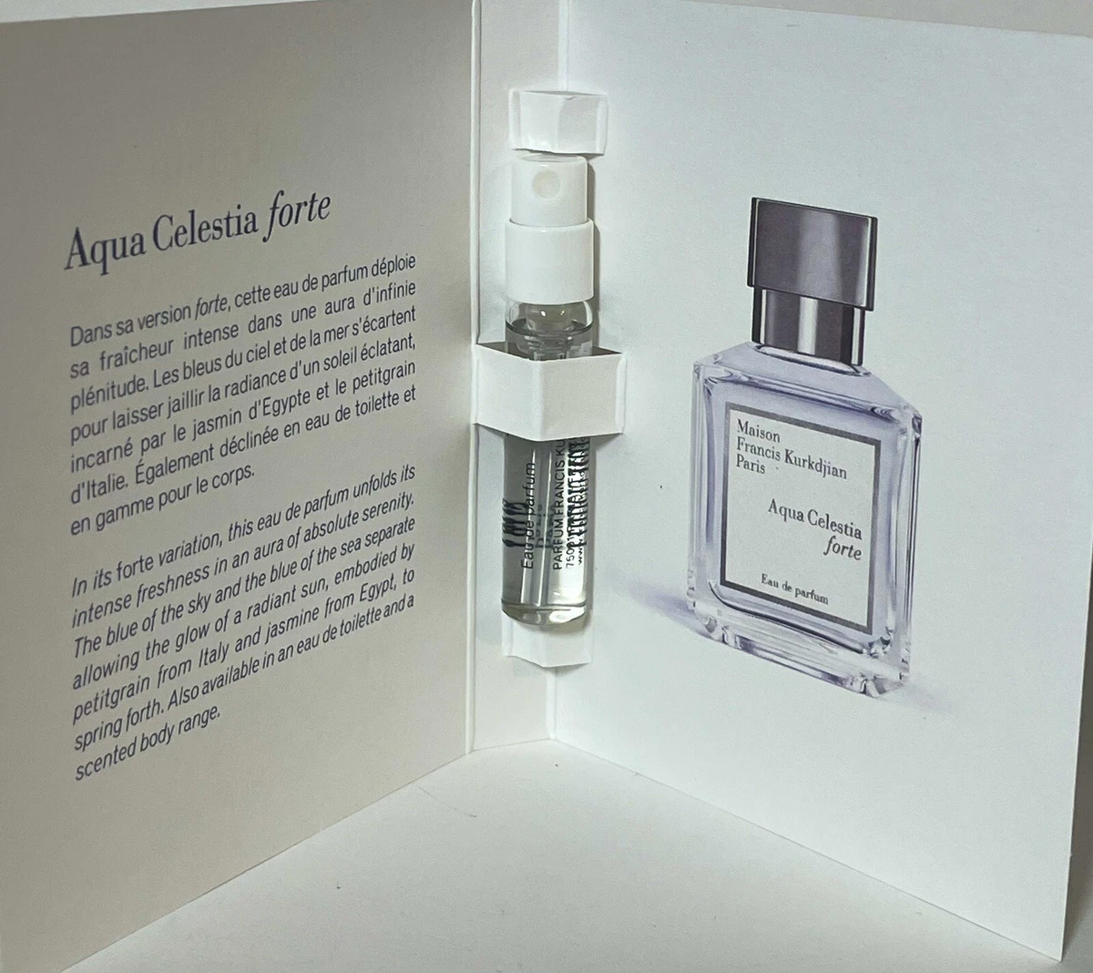 Aqua Celestia Forte Eau de Parfum MFK Sample Travel SZ 2ML NEW eBay