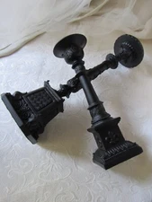 ON SALE-Formal Ornate Black Candle Holder set(2),Goth,Victorian,Modern,Baroque