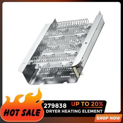 279838 Dryer Heating Element Assembly Replacement for Whirlpool & Kenmore Dryers